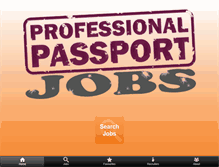 Tablet Screenshot of jobs.professionalpassport.com
